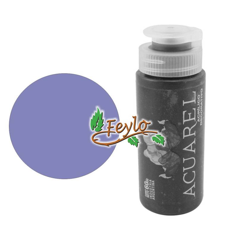 Acrilico Decorativo X 60Cc Acuarel Lavanda