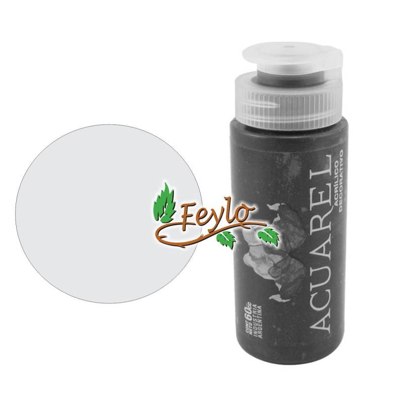 Acrilico Decorativo X 60Cc Acuarel Blanco Antiguo