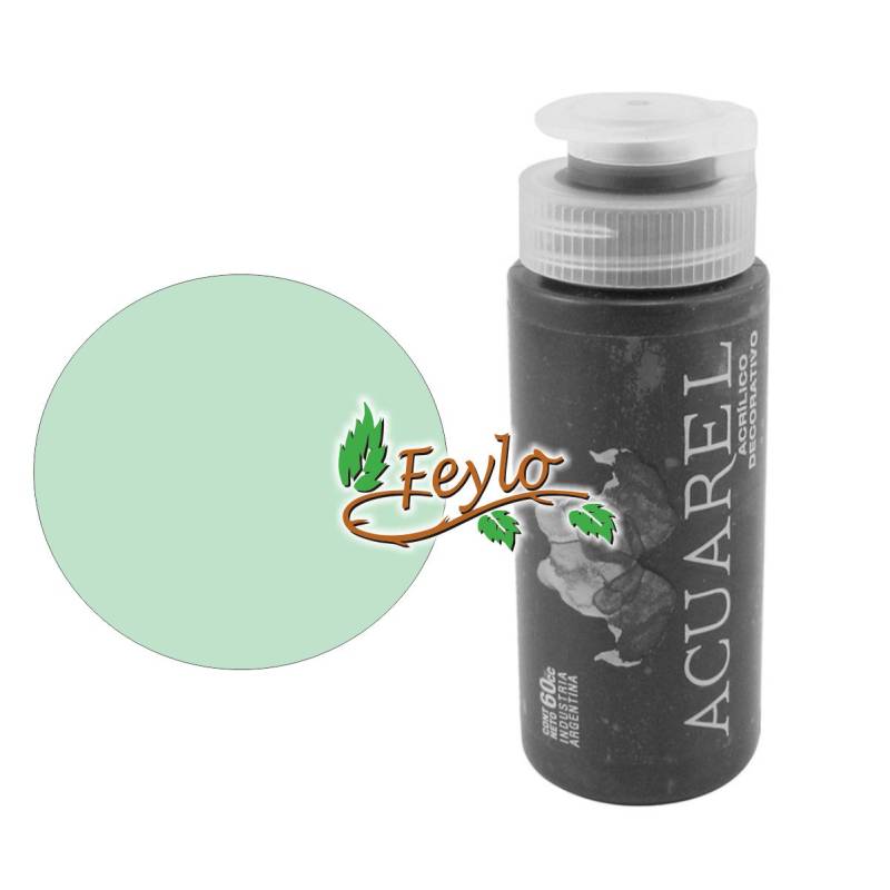 Acrilico Decorativo X 60Cc Acuarel Verde Suave