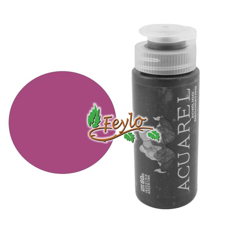 Acrilico Decorativo X 60Cc Acuarel Fucsia Acuarel
