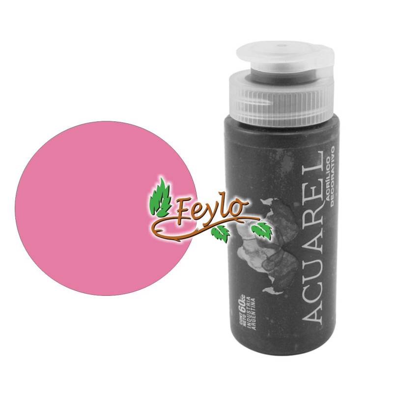 Acrilico Decorativo X 60Cc Acuarel Rosa
