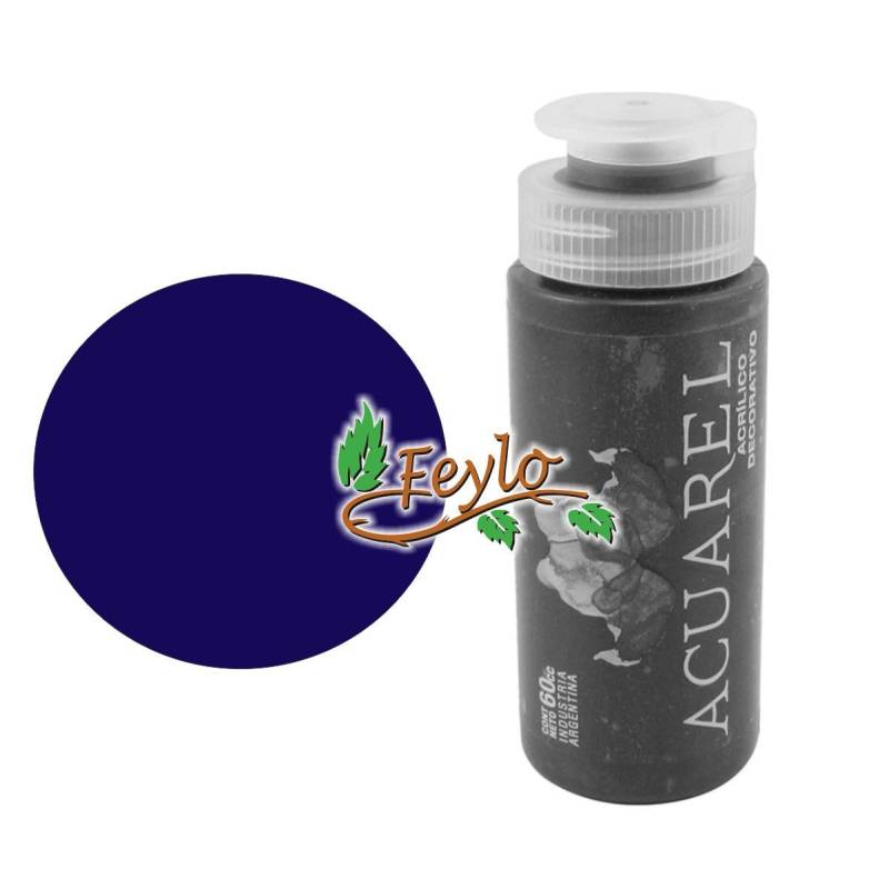 Acrilico Decorativo X 60Cc Acuarel Azul