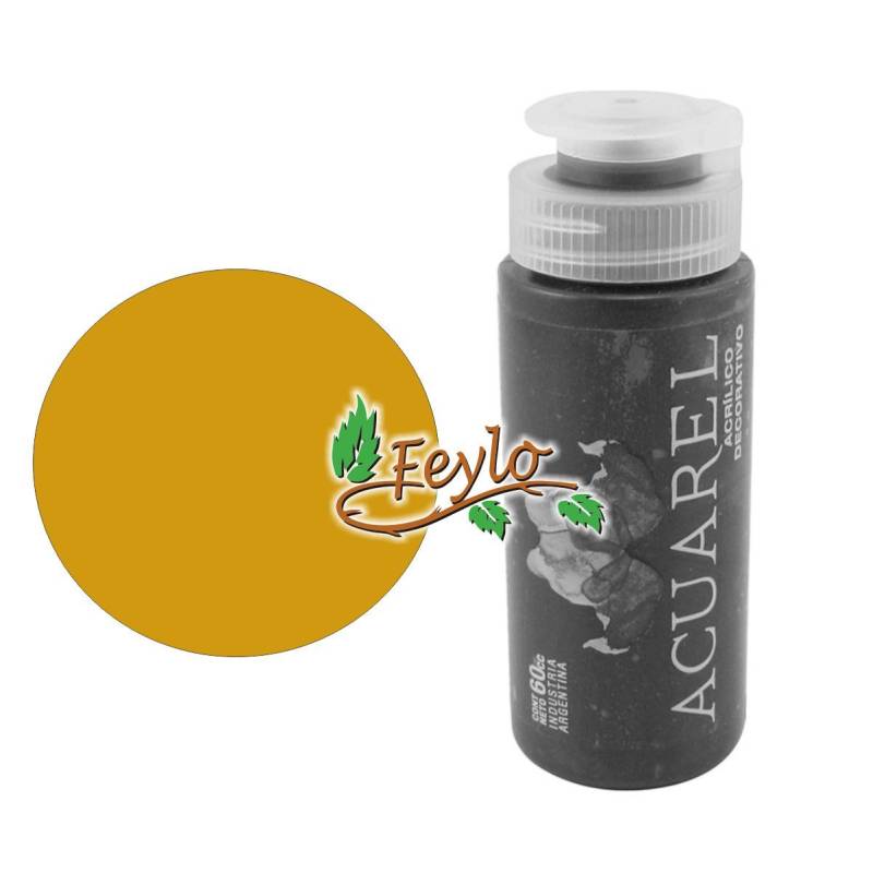 Acrilico Decorativo X 60Cc Acuarel Ocre