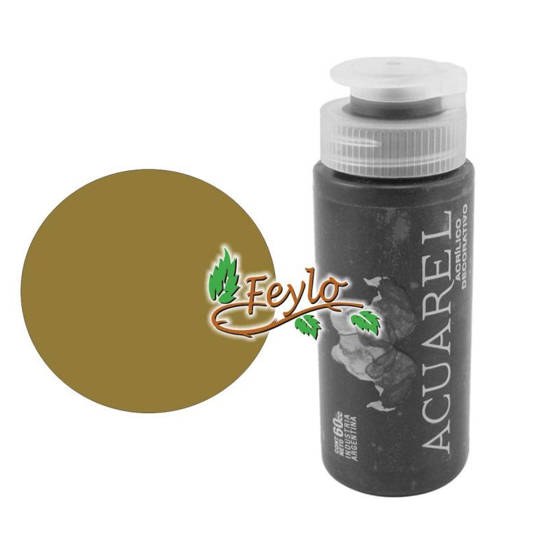 Acrilico Decorativo X 60Cc Acuarel Oro