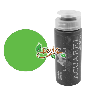 Acrilico Decorativo X 60Cc Acuarel Verde Fluo