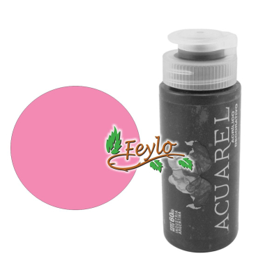 Acrilico Decorativo X 60Cc Acuarel Rosa Fluo