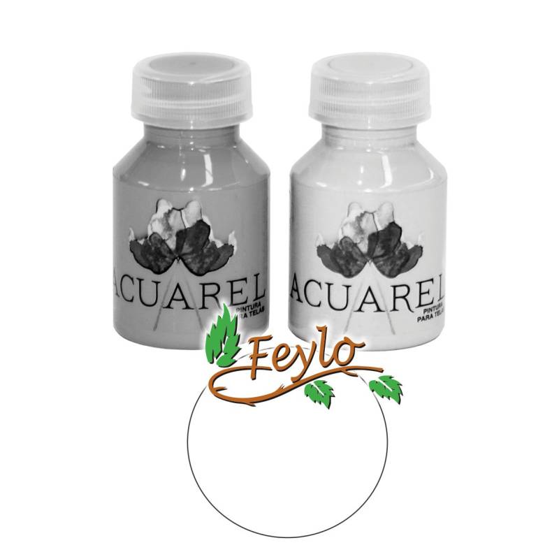 Pintura Para Tela X 60Cc  Acuarel Blanco Titanio