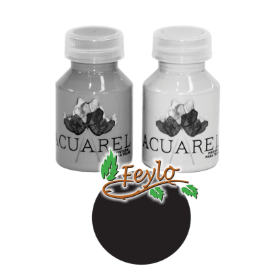 Pintura Para Tela X 60Cc  Acuarel Negro