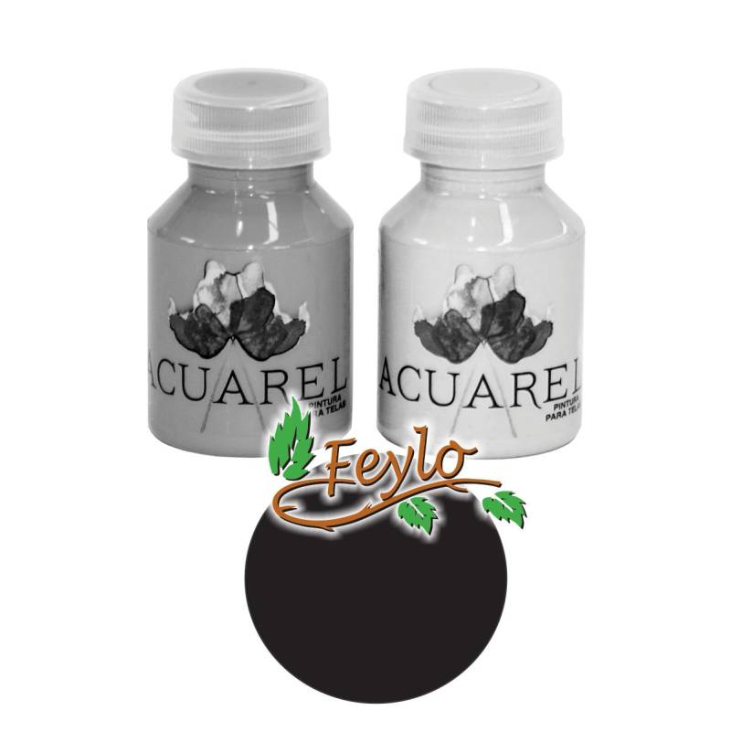 Pintura Para Tela X 60Cc  Acuarel Negro
