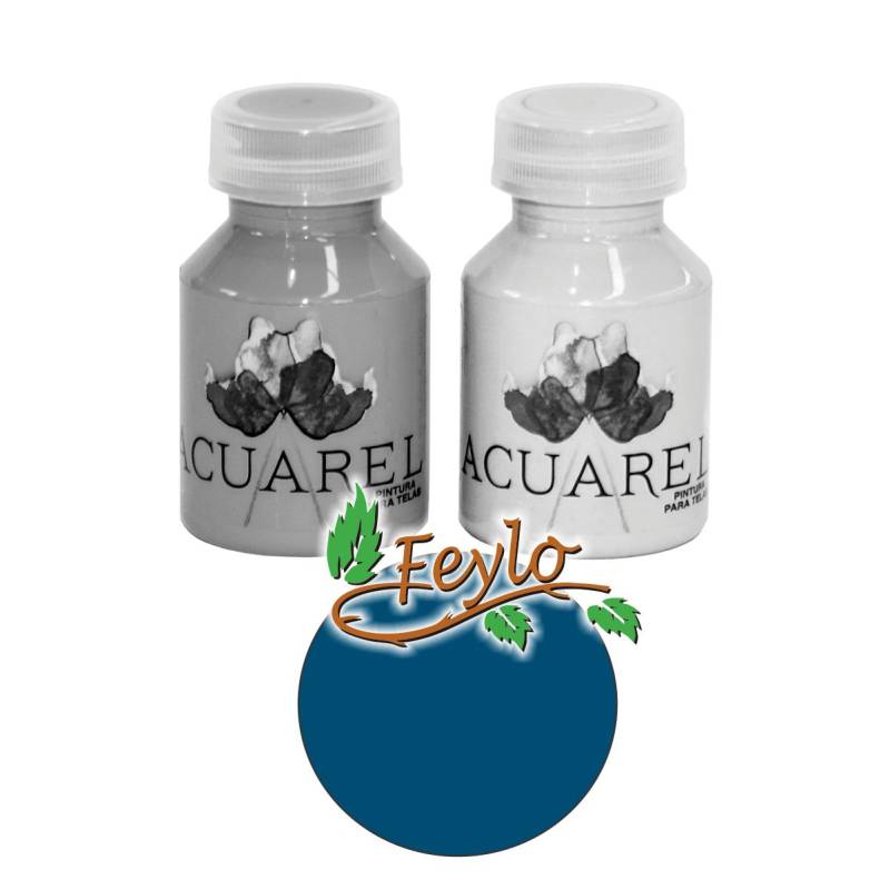 Pintura Para Tela X 60Cc  Acuarel Turquesa Profundo