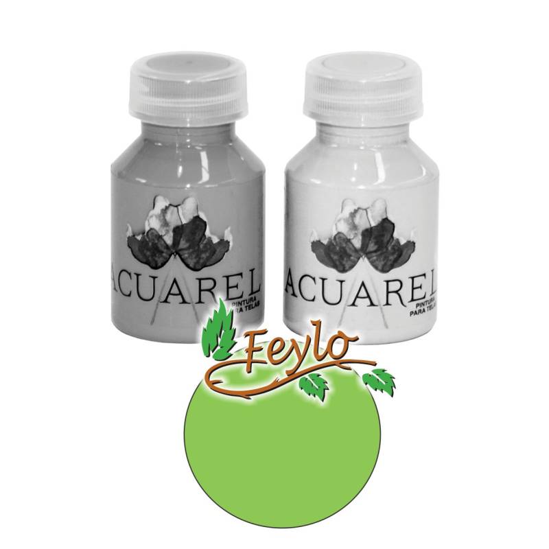 Pintura Para Tela X 60Cc  Acuarel Verde Manzana