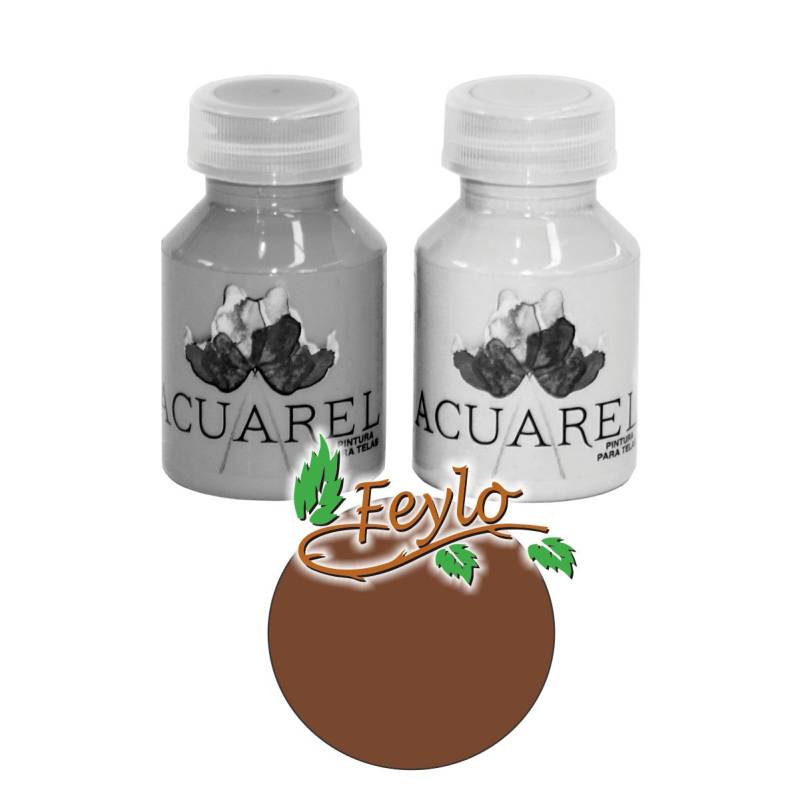 Pintura Para Tela X 60Cc  Acuarel Rojo Teja