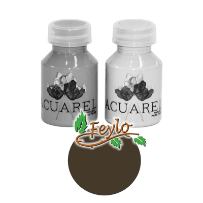 Pintura Para Tela X 60Cc  Acuarel Marron Africano 
