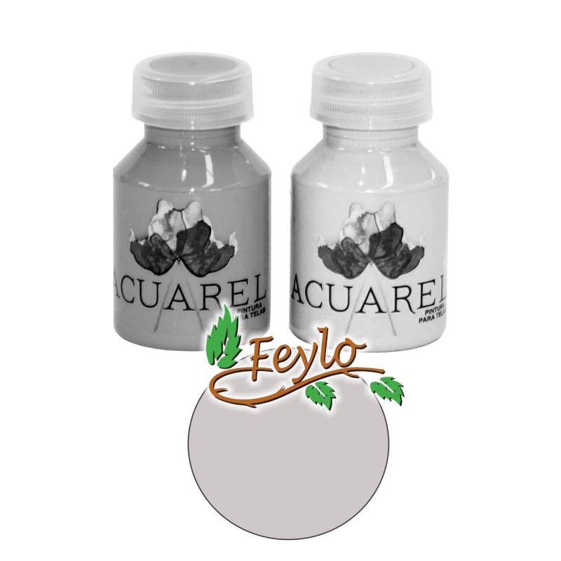 Pintura Para Tela X 60Cc  Acuarel Plata