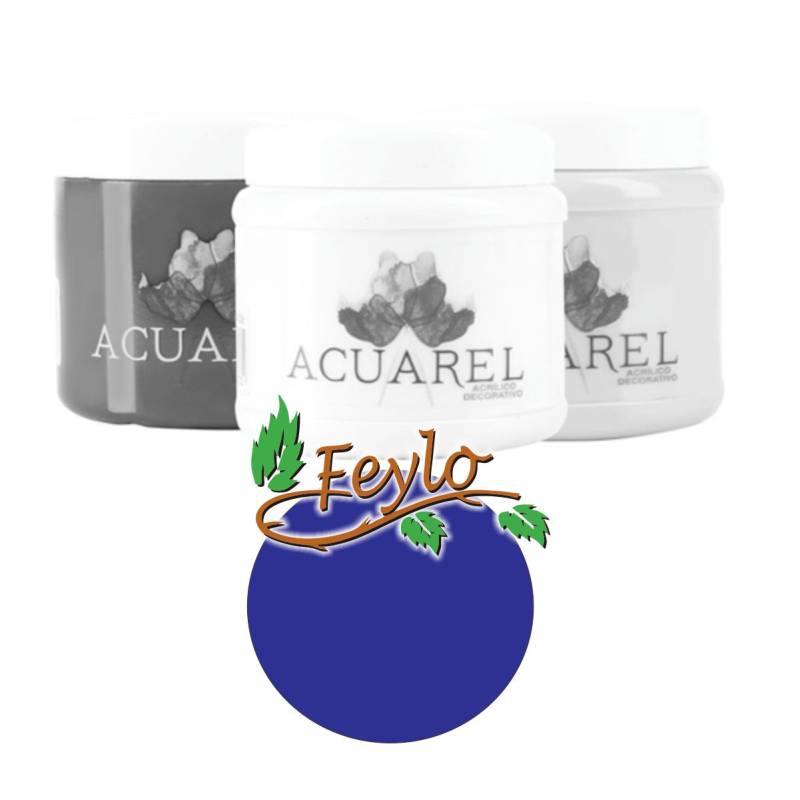 Base Acrilica  X 200Cc  Acuarel Azul Traful