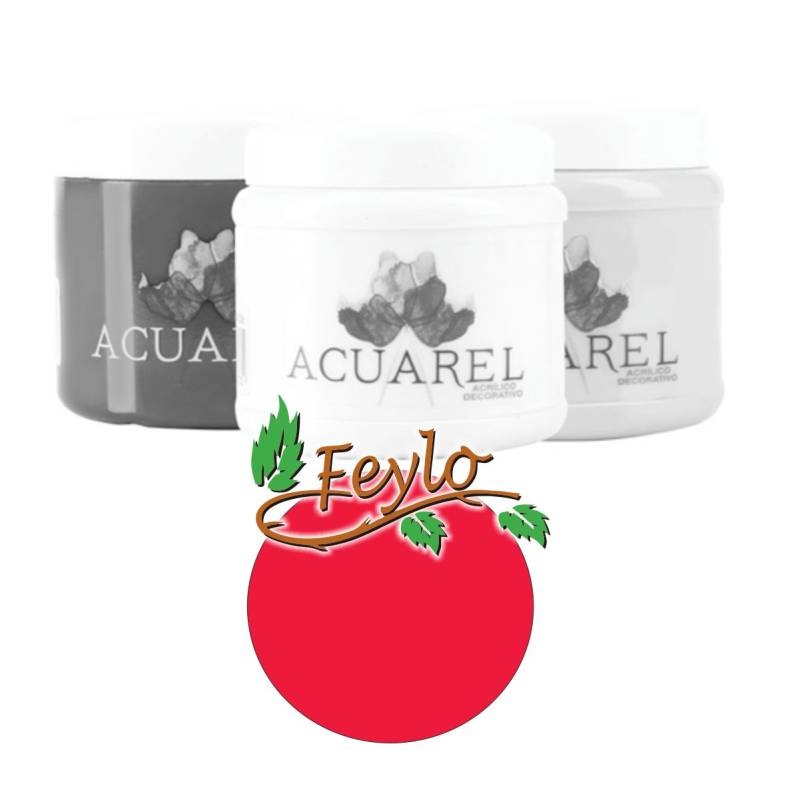 Base Acrilica  X 200Cc  Acuarel Bermellon