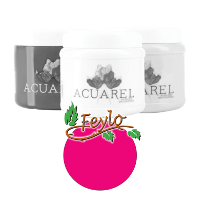 Base Acrilica  X 200Cc  Acuarel Rosa Chicle