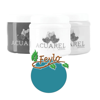 Base Acrilica  X 200Cc  Acuarel Turquesa Claro