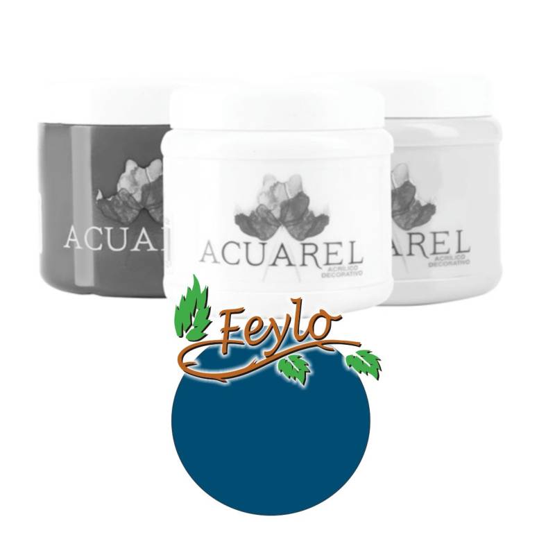 Base Acrilica  X 200Cc  Acuarel Turquesa Profundo