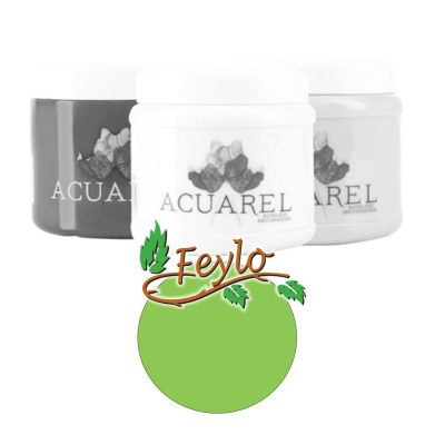 Base Acrilica  X 200Cc  Acuarel Verde Manzana