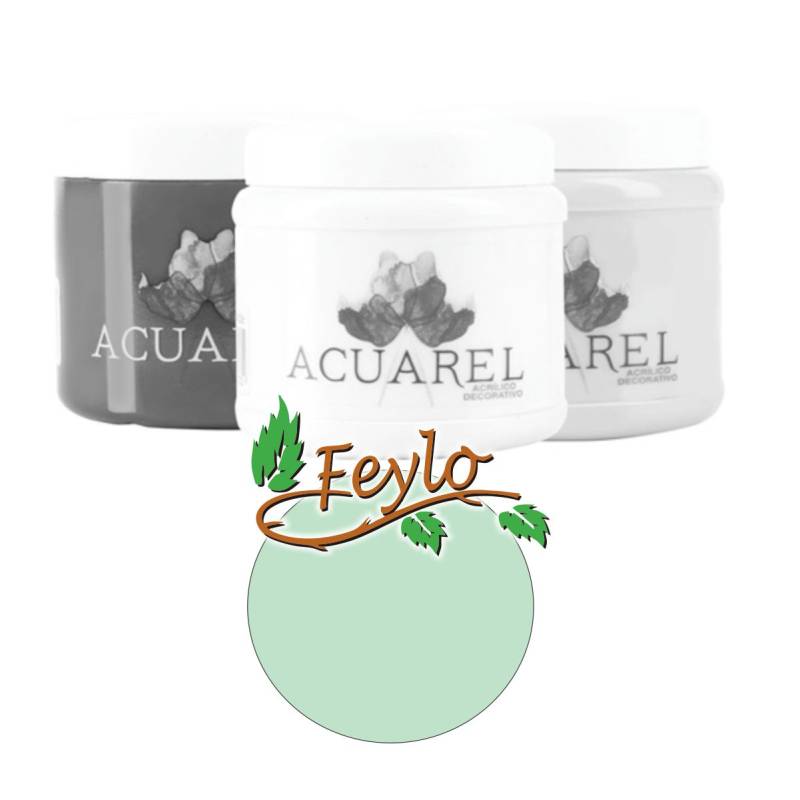 Base Acrilica  X 200Cc  Acuarel Verde Suave