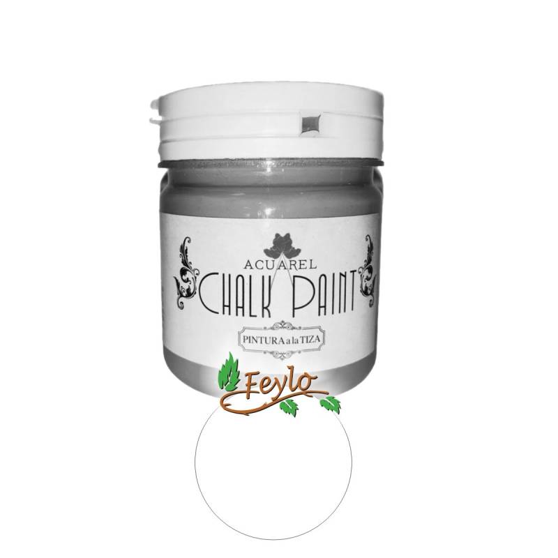 Pintura A La Tiza Acuarel X 200 Cc  Blanco Titanio