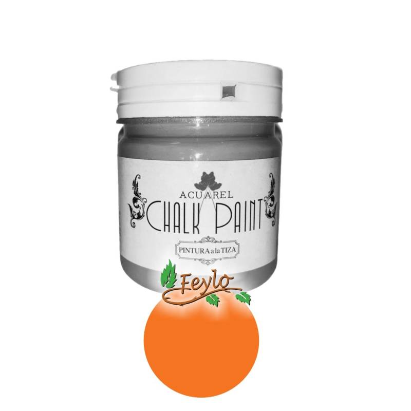 Pintura A La Tiza Acuarel X 200 Cc Naranja
