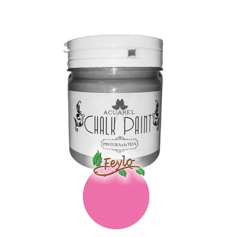 Pintura A La Tiza Acuarel X 200 Cc Rosa Fluo