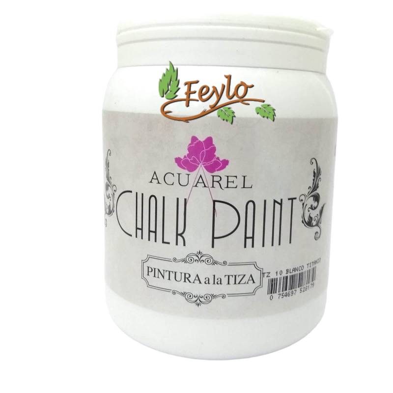 Pintura A La Tiza Acuarel Blanco X 1000 Cc