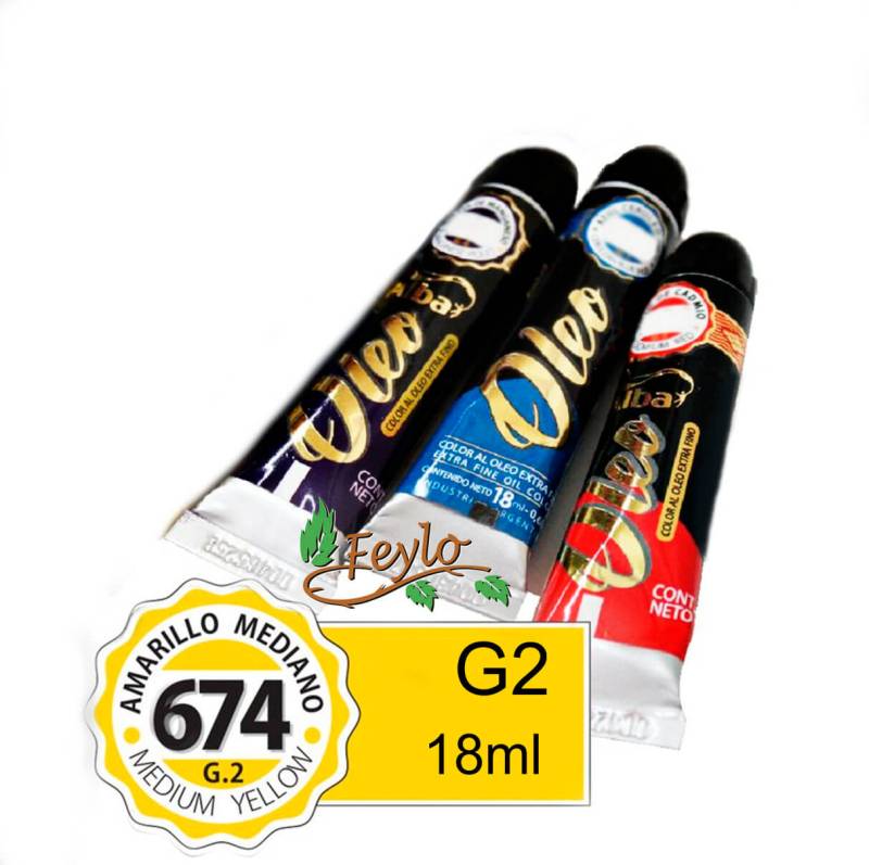 Oleo Alba G2 X 18 Ml Amarillo Mediano