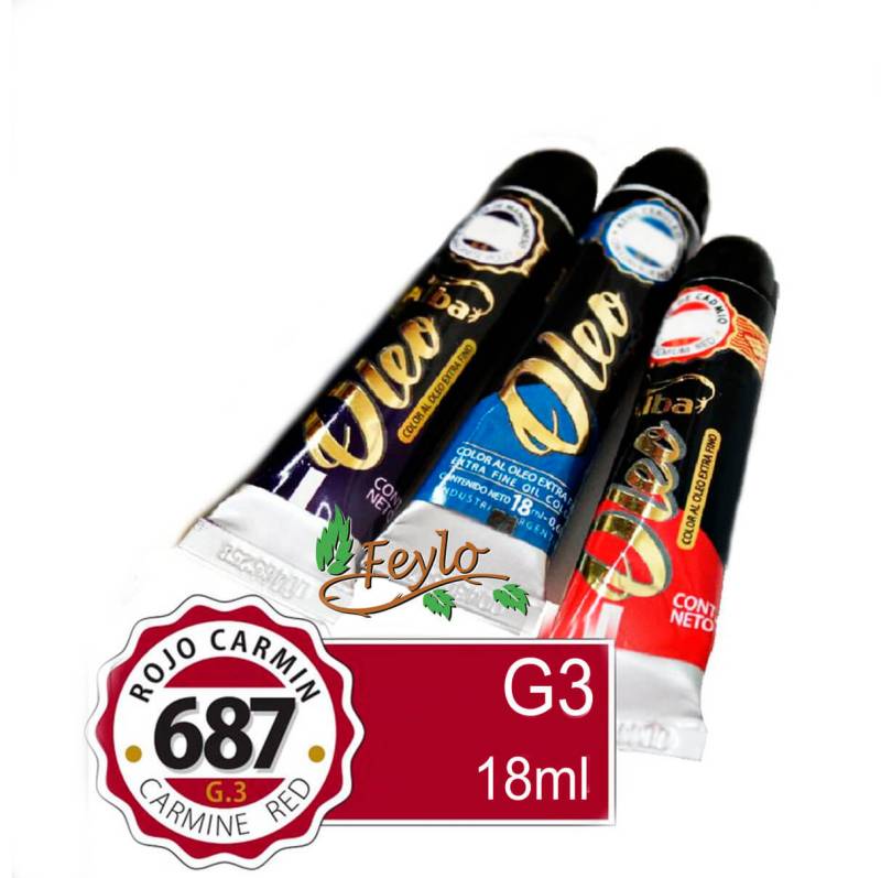 Oleo Alba G3 X 18 Ml Rojo Carmin