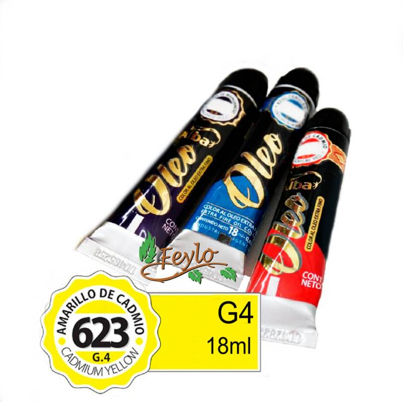 Oleo Alba G4 X 18 Ml Amarillo De Cadmio