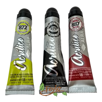 Promo Acrilico Prof. Alba G2 X 18 Ml X 3