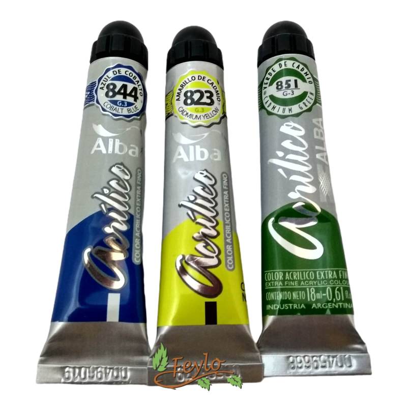 Promo Acrilico Prof. Alba G3 X 18 Ml X 3