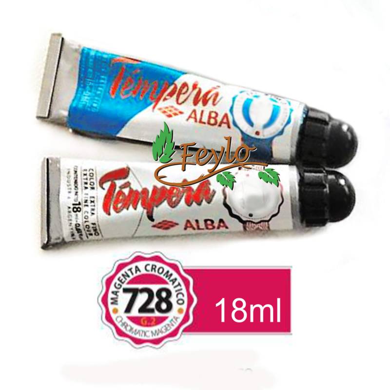 Tempera Prof. Alba Cromaticos X 18 Ml Magenta Cromatico