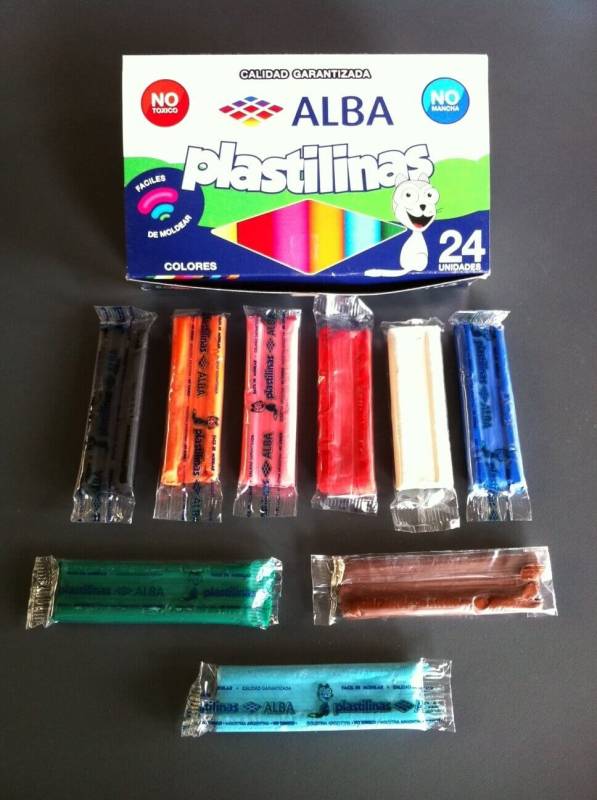 Plastilina Alba  X 10 Colores