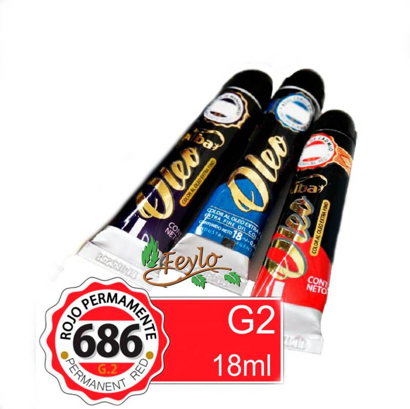 Oleo Alba G2 X 18 Ml Rojo Permanente