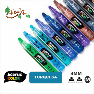 Acrylic Colour Turquesa Punta 4mm