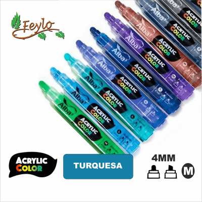 Acrylic Colour Turquesa Punta 4Mm