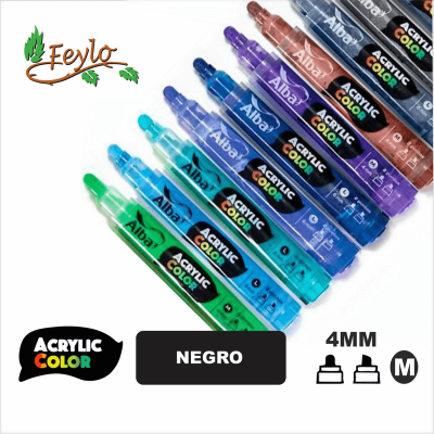 Acrylic Colour Negro Punta 4Mm