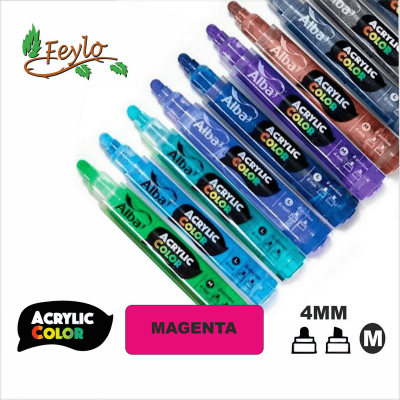 Acrylic Colour Magenta Punta 4mm