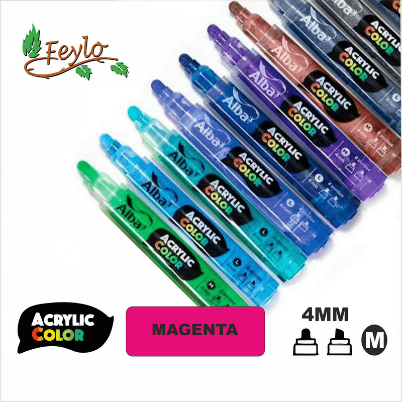Acrylic Colour Magenta Punta 4Mm