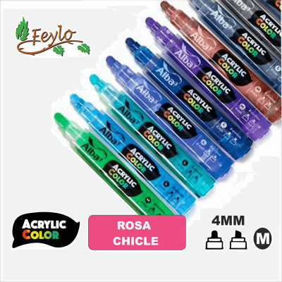 Acrylic Colour Rosa Chicle Punta 4Mm