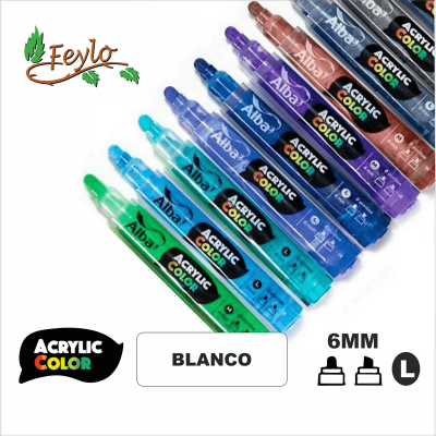 Acrylic Colour Blanco Punta 6Mm