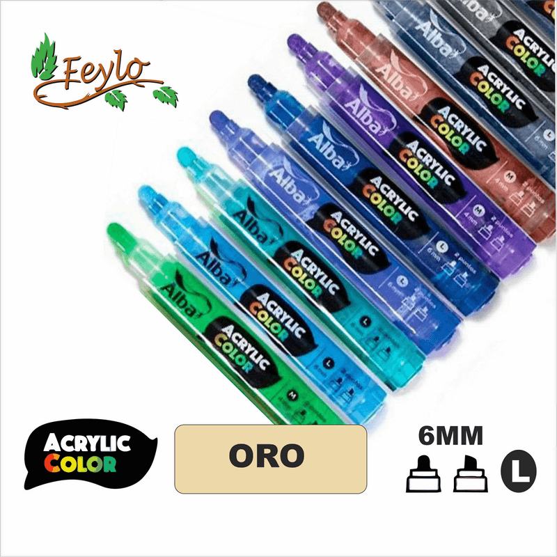 Acrylic Colour Oro Punta 6Mm