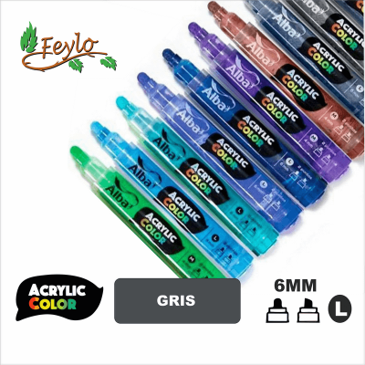 Acrylic Colour Gris Punta 6Mm