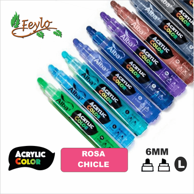 Acrylic Colour Rosa Chicle Punta 6Mm