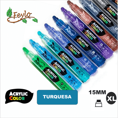 Acrylic Colour Turquesa Punta 15mm