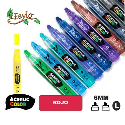 Acrylic Colour Rojo Punta 15Mm