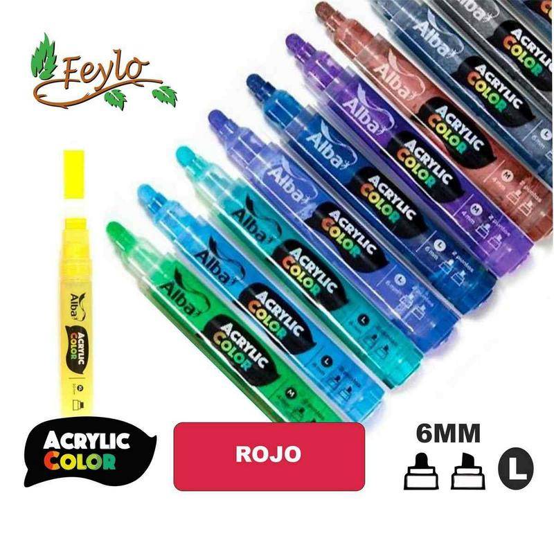 Acrylic Colour Rojo Punta 15Mm